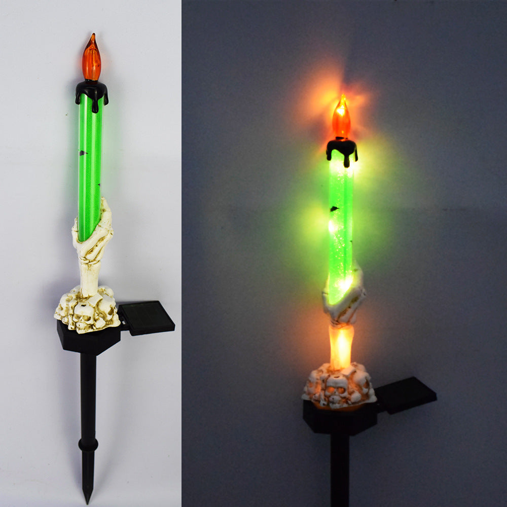 👻 Halloween Sale 49% OFF 👻 Solar Powered Skull Candle Light